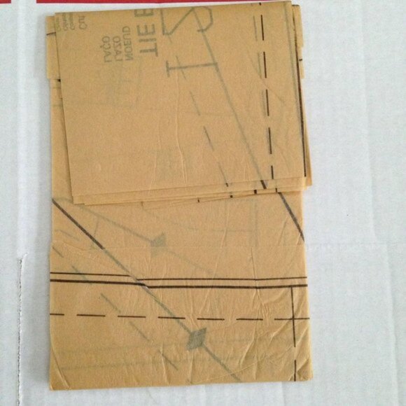 Vtg 1980s McCall's 3932  w Tie Bow Pattern Sz 12  34" Bust Shoulder Pads - Picture 10 of 12